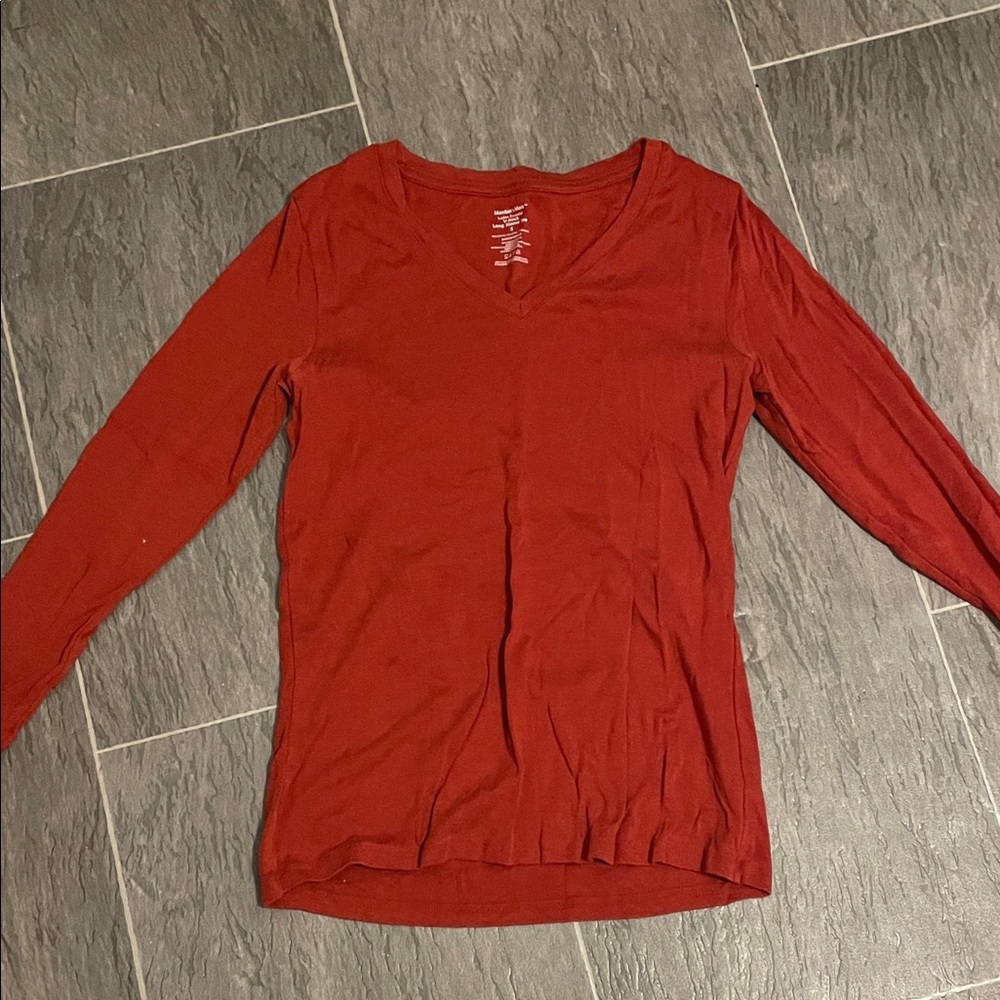 Elegant Rust Long Sleeve Tee